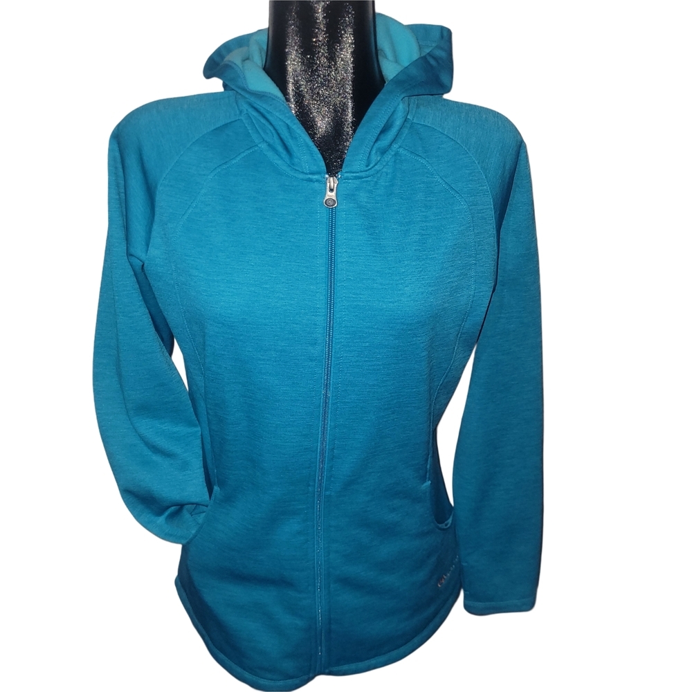 Cloudveil Women's Aqua Blue Zip-Up  Hoodie M